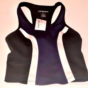 Workout tank top with built in sports bra